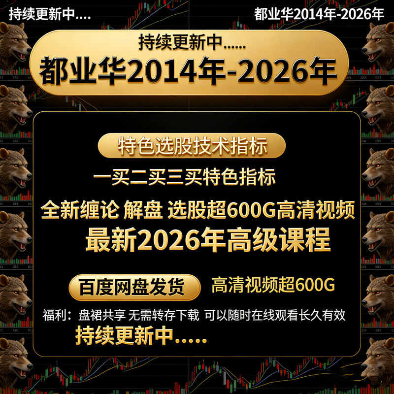 600G都业华2014-2026持续更新中枢缠论高级选股解盘课程一二三买