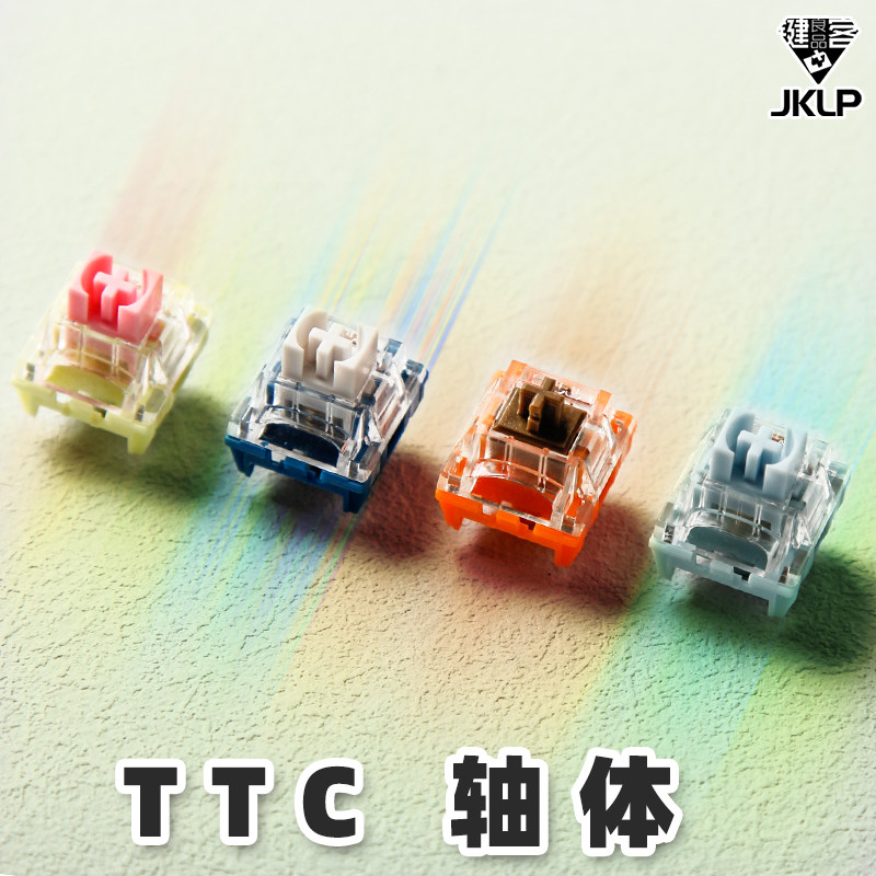 ttc金粉37g机械键盘轴体开关mx