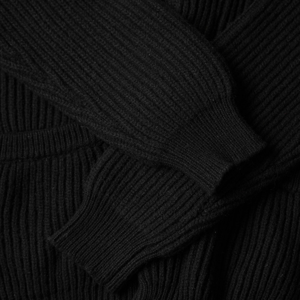 NVGS MFG CLASSIC BLACK SHAWL NECK CARDIGAN SWEATER JACKET WOOL SIMPLE SLIM URBAN BRITISH VINTAGE