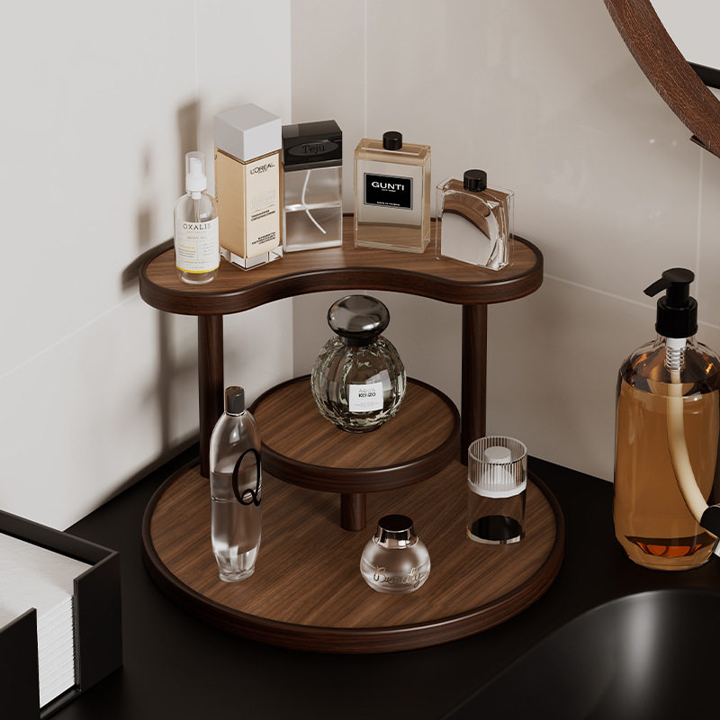 玄关桌面收纳架整理架多层口红香水化妆品收纳梳妆台护肤品置物架