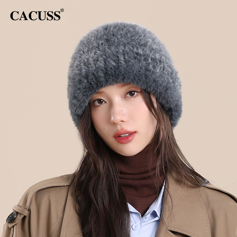 大头围秋冬毛线帽女宽松弹力显脸小加厚帽子针织帽保暖护耳堆堆帽