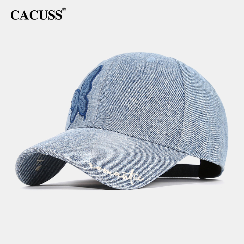 【靛蓝双生蝶】CACUSS帽子女款2025新款女式遮阳防晒帽鸭舌棒球帽