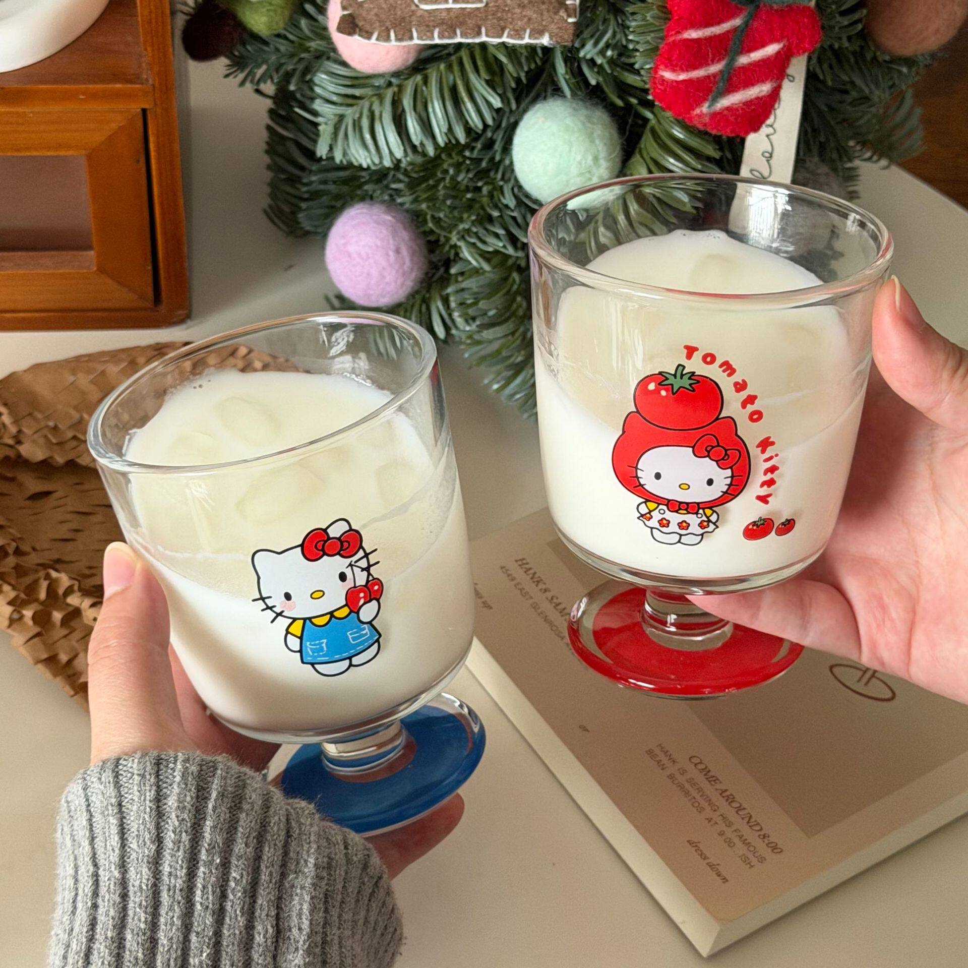 星星高脚杯玻璃杯高颜值ins可爱家用果汁牛奶水杯杯子礼物杯