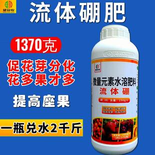 流体硼促花果开花结果提高产量花芽分化饱满槟榔芒果木瓜增产硼肥