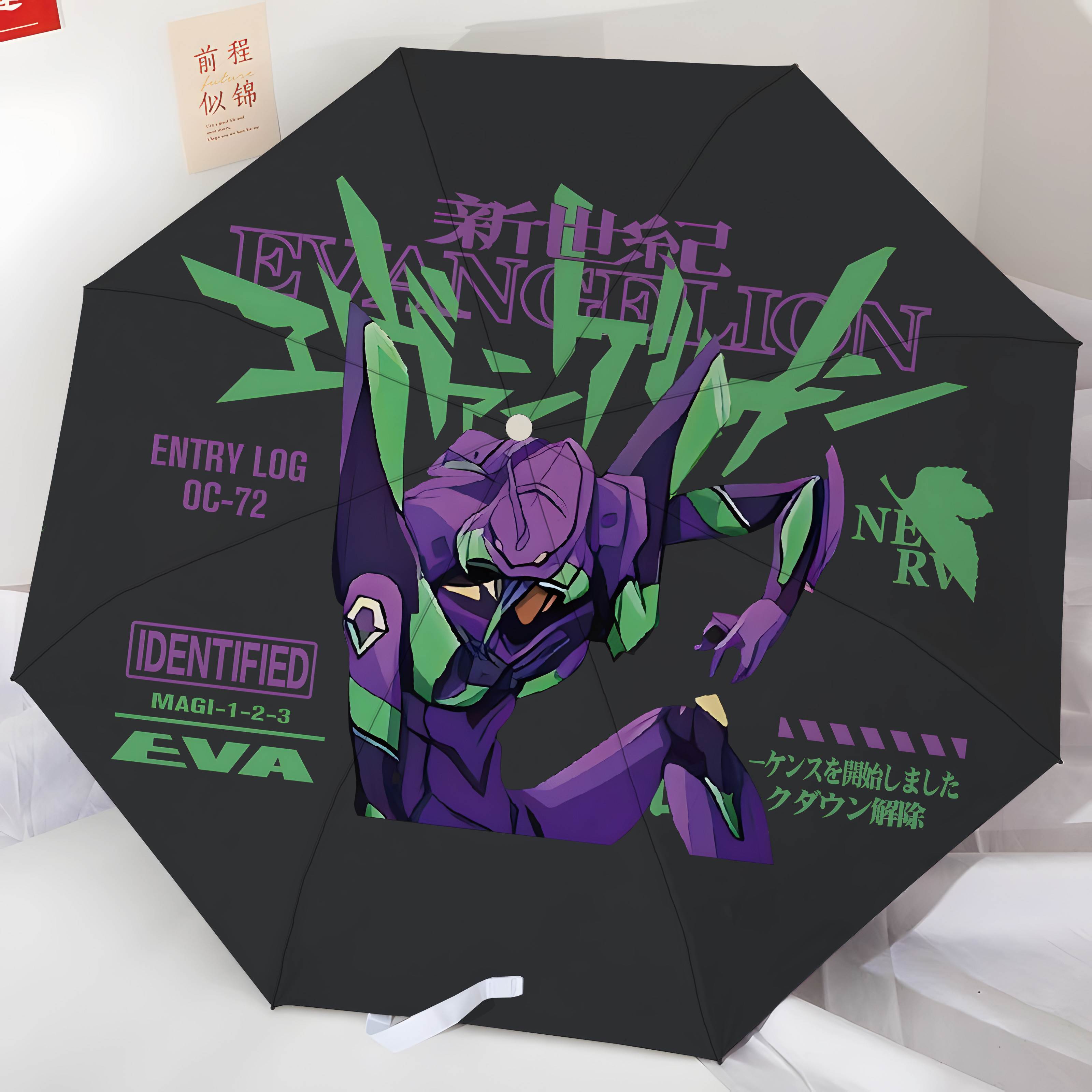 新世纪福音战士EVA雨伞全自动初号机晴雨两用防晒遮阳伞男太阳伞