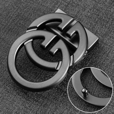 扣头皮带男士合金腰带平滑卡扣高档自动3.5cm皮带扣配件单卖针扣