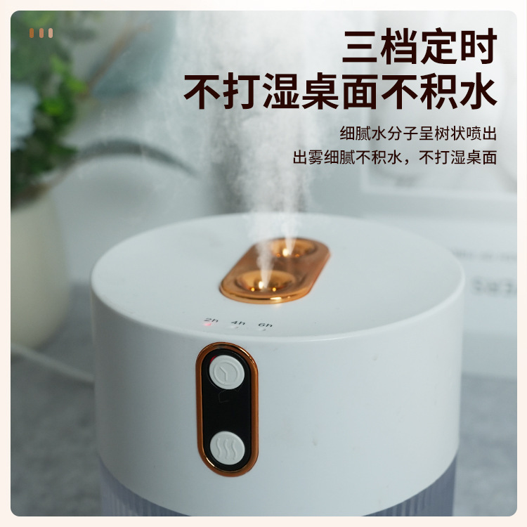 新款家用车载空气香薰精油净化器双喷加湿器超声波空气补水补雾器