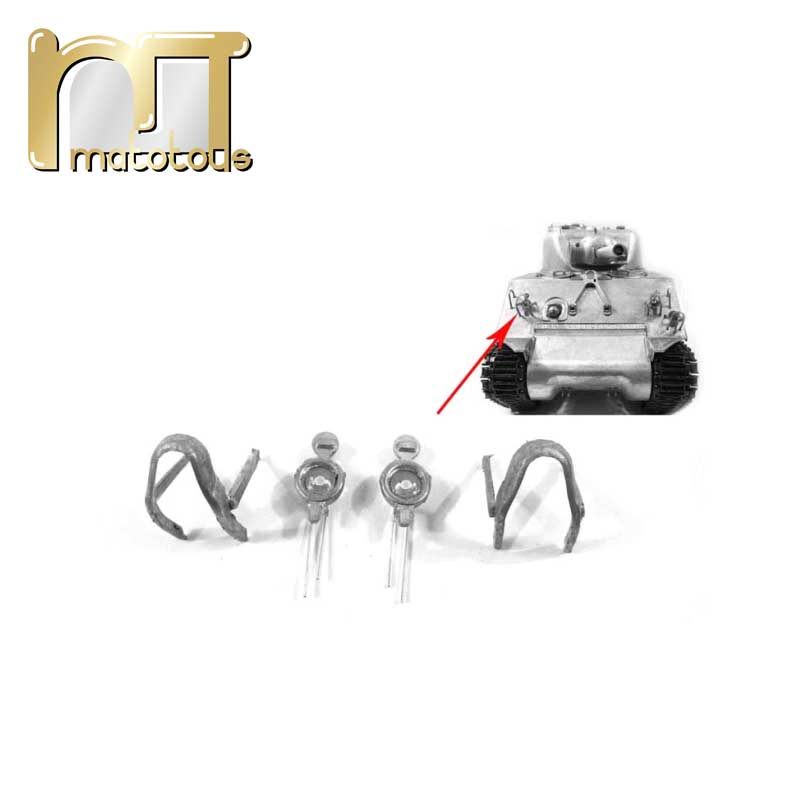 Mato1/16谢尔曼1230遥控坦克模型升级改装配件全金属前灯及保护架