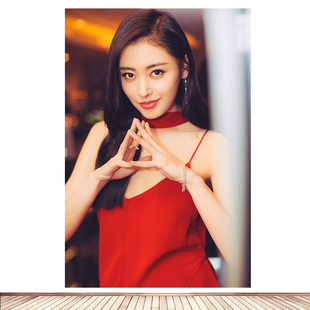 美女张天爱海报墙贴画卧室床头壁纸性感美女酒店浴足会所