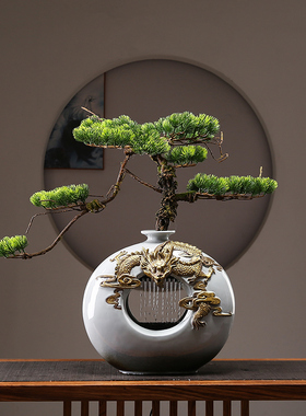 龙凤呈祥百年好合两边陶瓷礼物