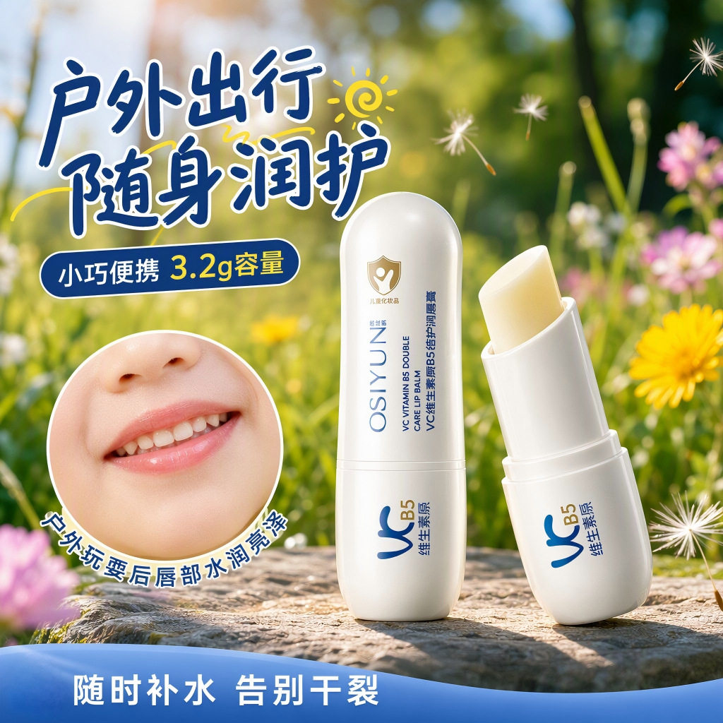欧丝韵VC维生素原B5倍护润唇膏儿童学生用保湿滋润唇部护理防干裂