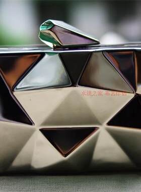 新款金属盒子口金diy口金盒子手拿包口金几何凹凸感手拿包55元/个