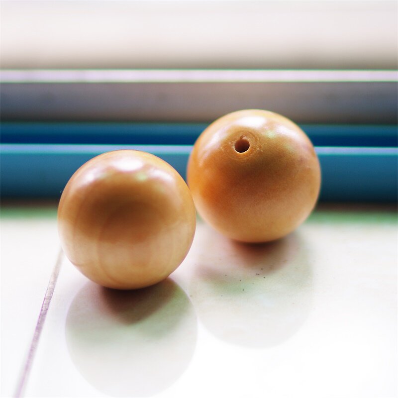 2.7CM 천연색 단일 구멍 둥근 나무 구슬 각 2위안 4위안 2개
