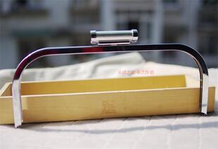 29.5*12cm银色一字头封边圆角长方形无孔口金diy口金包配件17