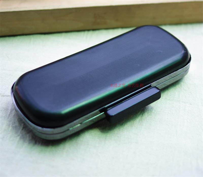 实例23*10cm黑色亚克力长方头枪色口金盒子diy口金包配件32元/套