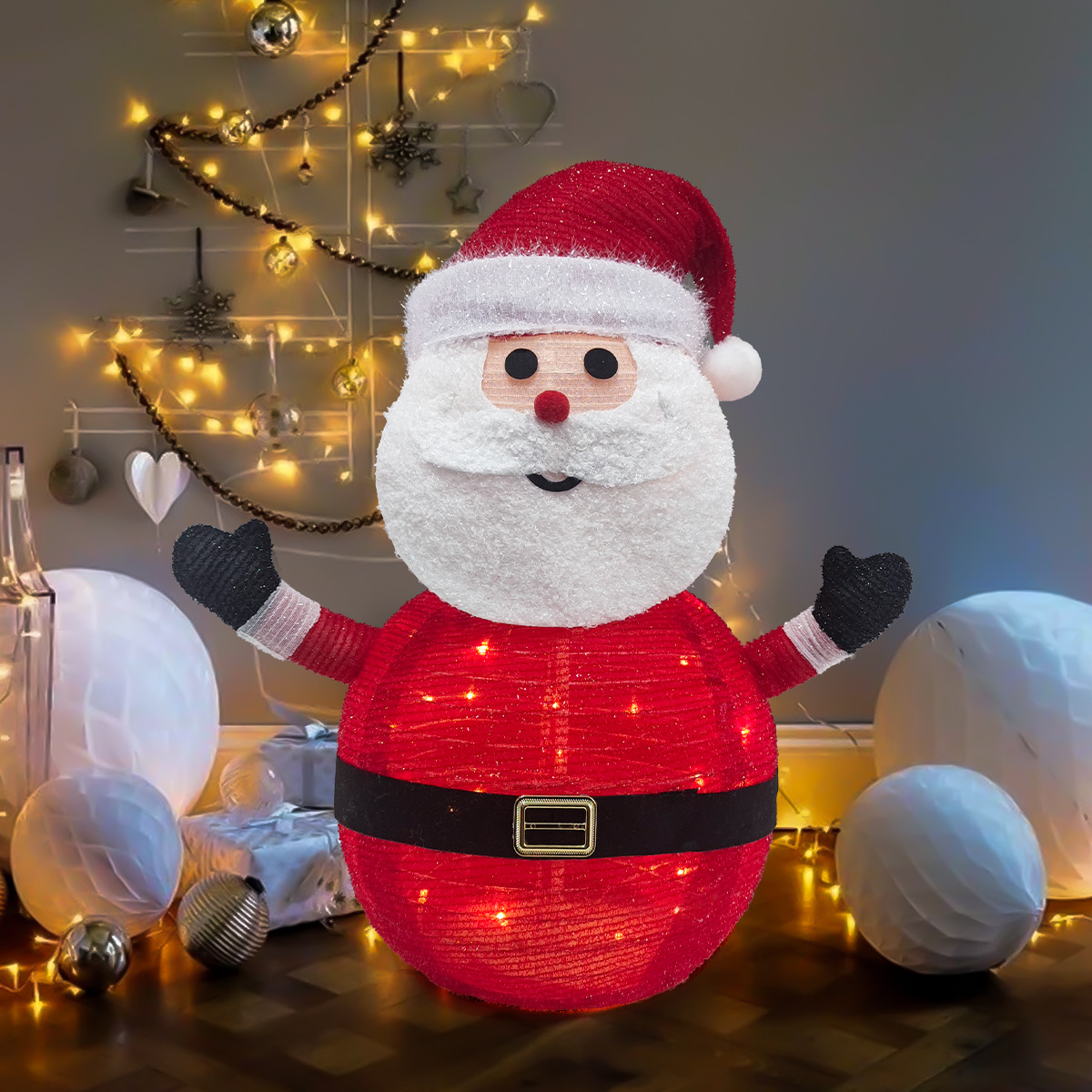 圣诞老人装饰发光发亮