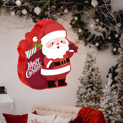 圣诞老人皮纳塔圣诞节主题装饰