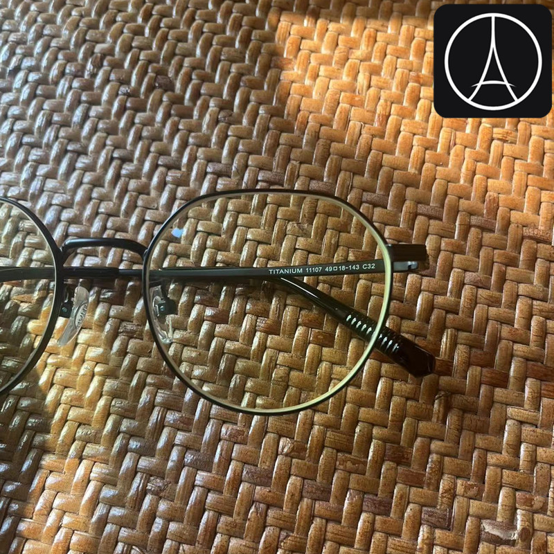 Titanium纯钛材质眼镜架镜框更换近视配镜男女款 ANE眼镜