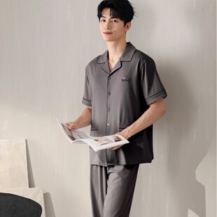 可外穿家居服269049 长裤 2026尹品牌天丝棉睡衣春夏男新款 情侣长袖