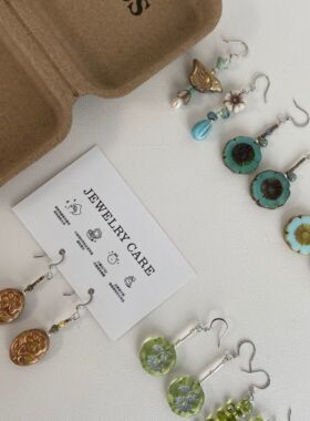 LOTU EARRINGS原创小众度假风手工耳饰耳环