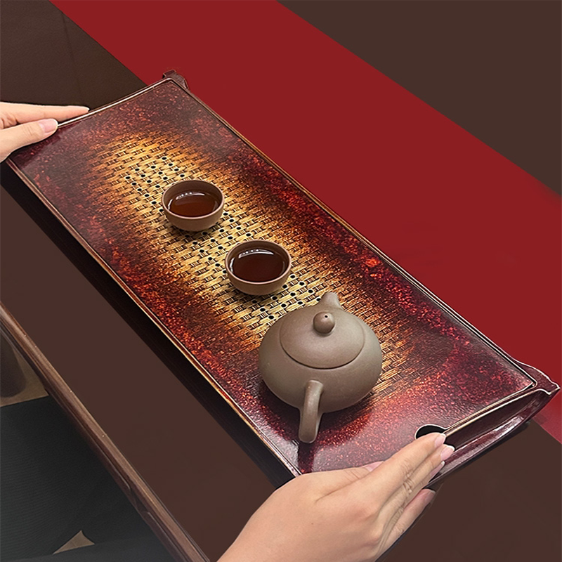 纯铜茶盘干泡储水客厅家用茶具