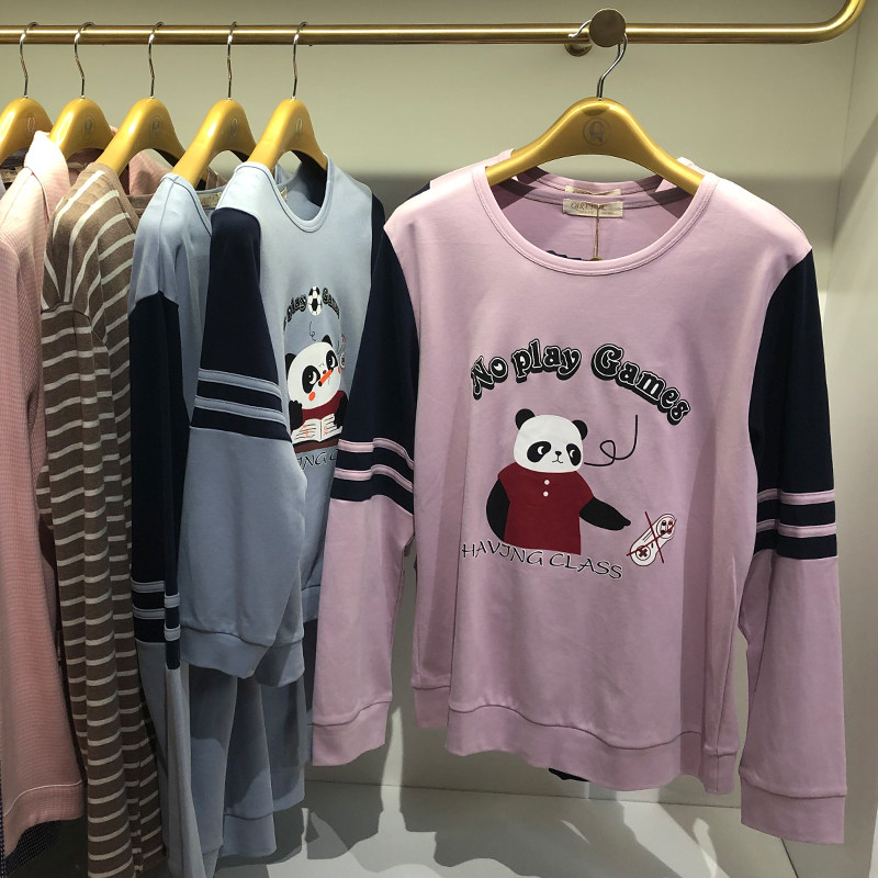 绮瑞秋冬新款家庭款休闲大码睡衣
