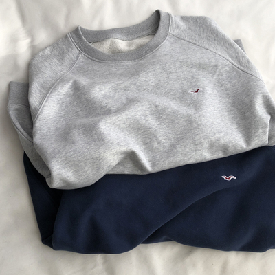 性价比高！全棉毛圈小剌绣休闲圆领女卫衣