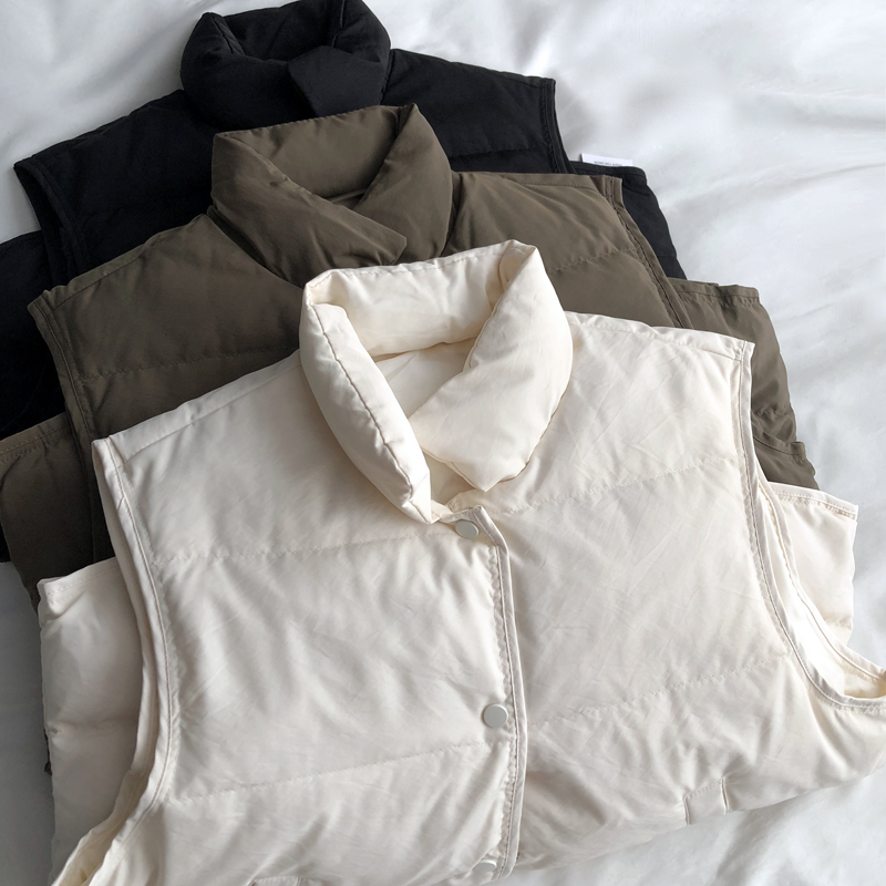 bi入基础款羽绒保暖马甲外套