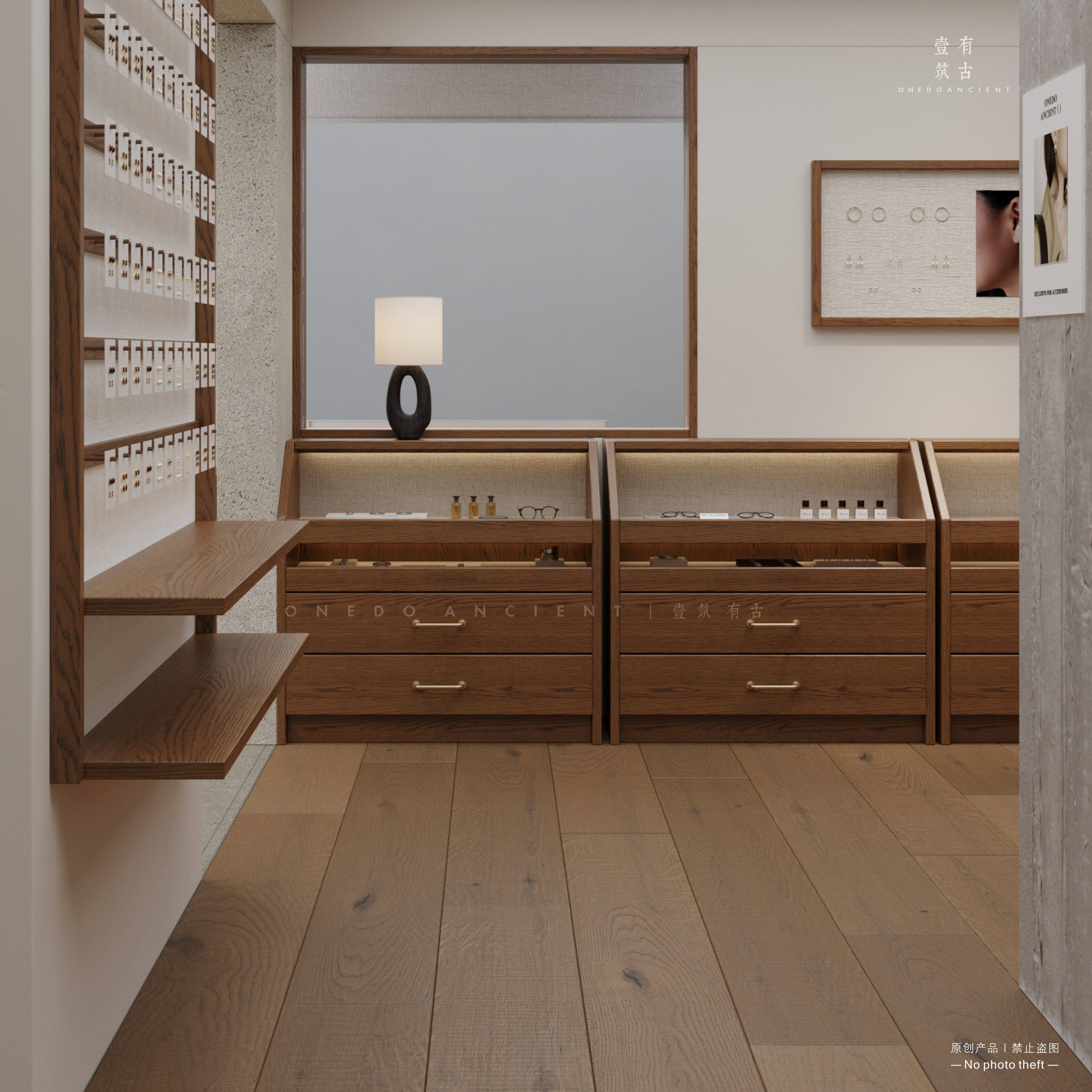 饰品陈列柜展示柜复古靠墙多层展柜精品柜网红拍照展台储物中捣柜