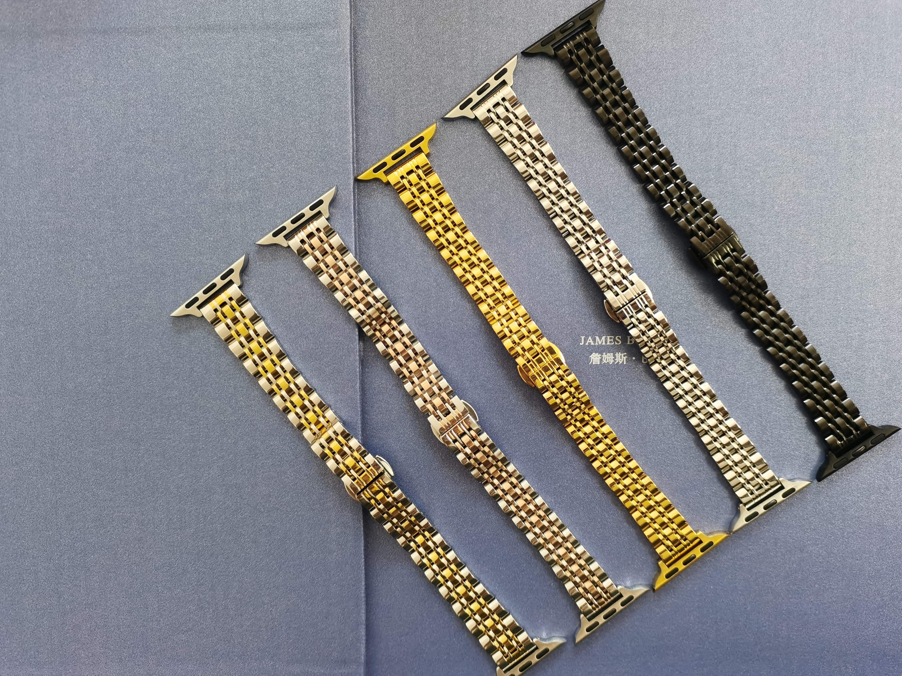 苹果手表五代钢带表带iwatch金属