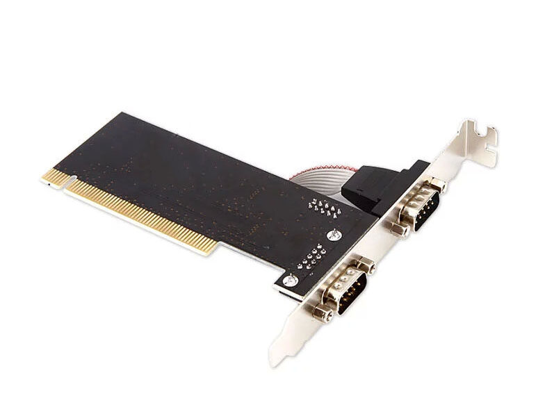 신제품 새로운 PCI 직렬 포트 카드 듀얼 COM 포트 RS232 카드에 대한 9핀 데스크탑 컴퓨터 마더보드 확장 카드