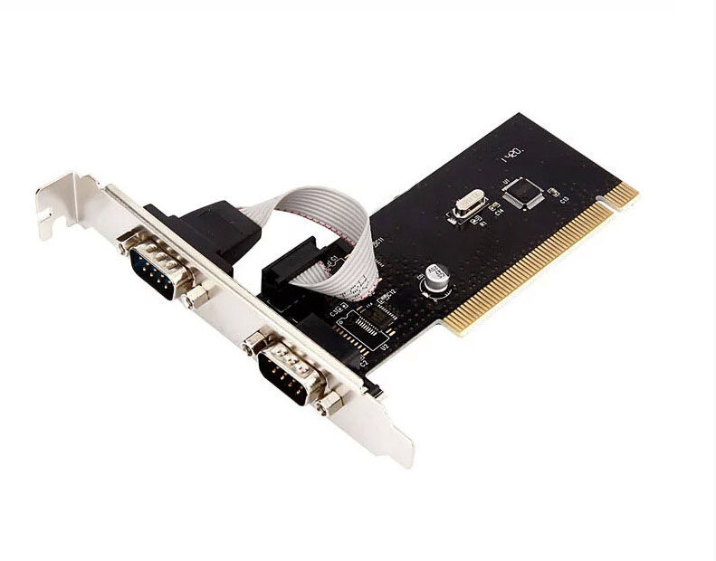 신제품 새로운 PCI 직렬 포트 카드 듀얼 COM 포트 RS232 카드에 대한 9핀 데스크탑 컴퓨터 마더보드 확장 카드