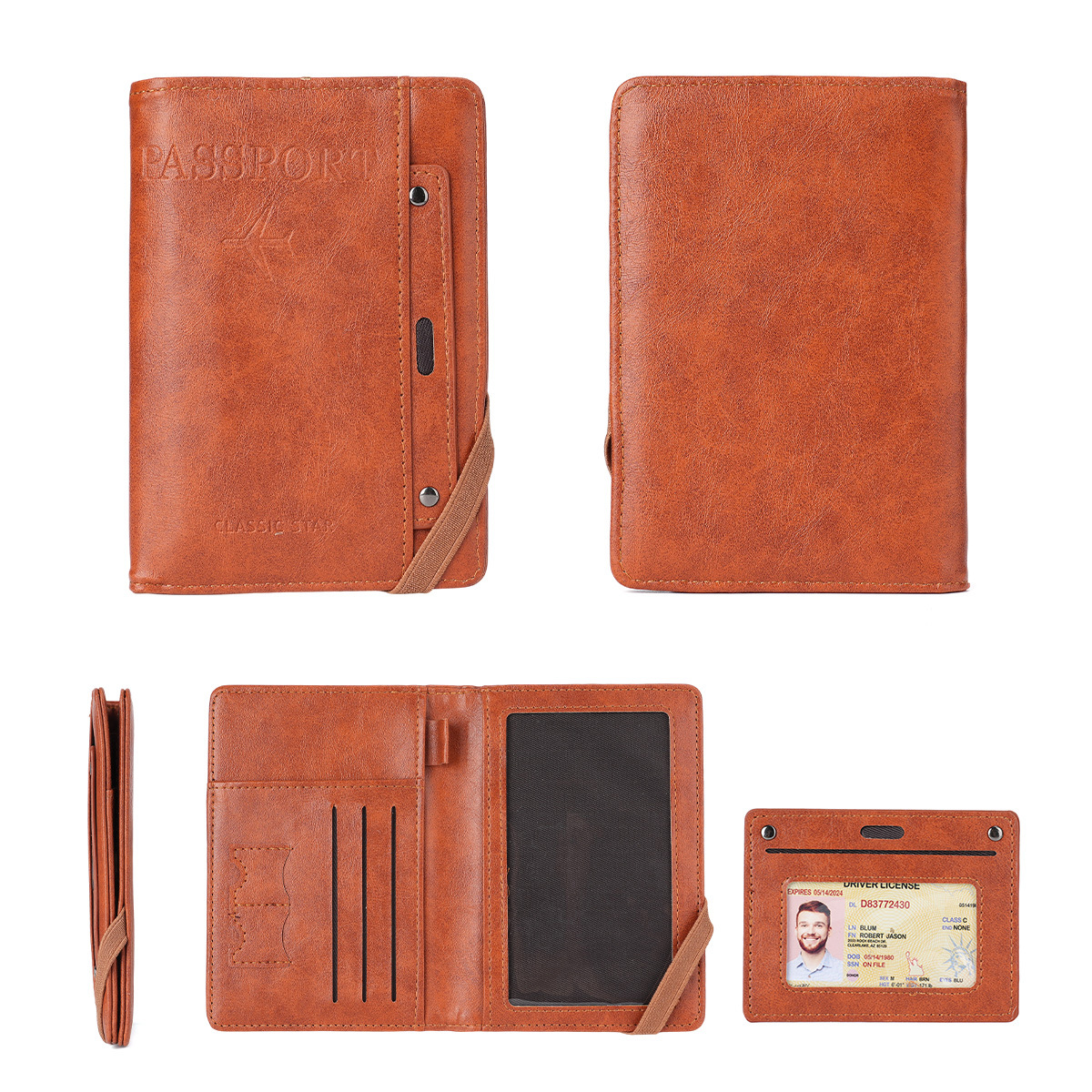 多功能可收纳旅行证件护照包疫苗卡套包passport护照夹保护本