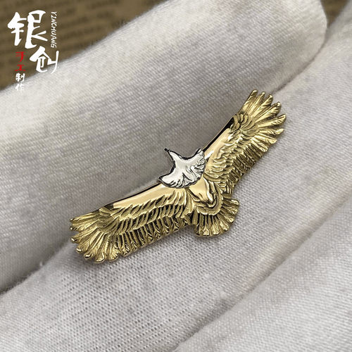 银创高桥吾郎925银迷你老鹰吊坠