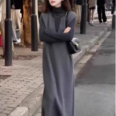 秋季气场强大女装气质名媛高端女神范高级感小香风背心连衣裙套装