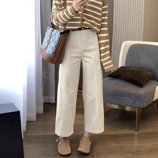 遮肉显瘦女生裤 加绒高腰锥形灯芯绒哈伦裤 子 大码 2025年春秋新款