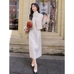 2025冬装新款红色敬酒服门襟挂钩套装含20羊毛