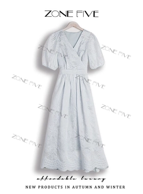 LBLJJ zonefive夏季高腰法式连衣裙女装裙子夏装蕾丝优雅温柔气质