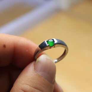 天然冰种高危翡翠蛋面戒指吊坠挂件通用精美时尚把玩配饰玉石