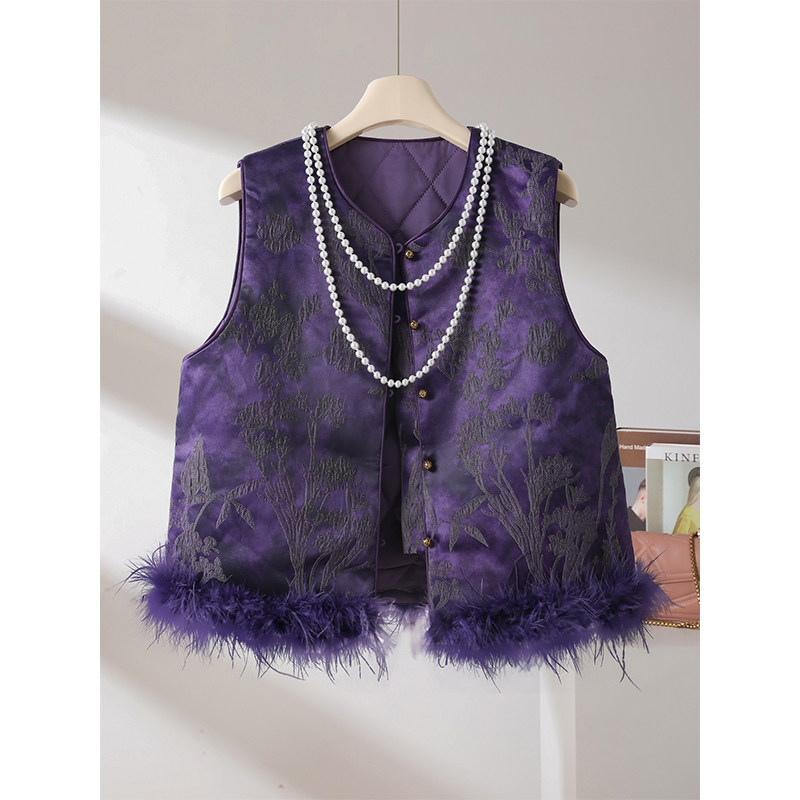 2026春款新中式时尚洋气外穿保暖上衣国风气质显白减龄夹棉马甲,女装/女士精品,马夹,淘宝优惠券,粉丝福利购,淘宝优惠卷