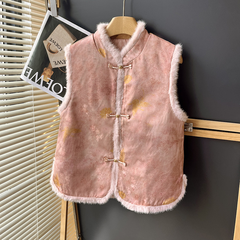 洋气时尚个性新中式夹棉马甲2026春季款复古国风盘扣无袖坎肩上衣,女装/女士精品,马夹,淘宝优惠券,粉丝福利购,淘宝优惠卷