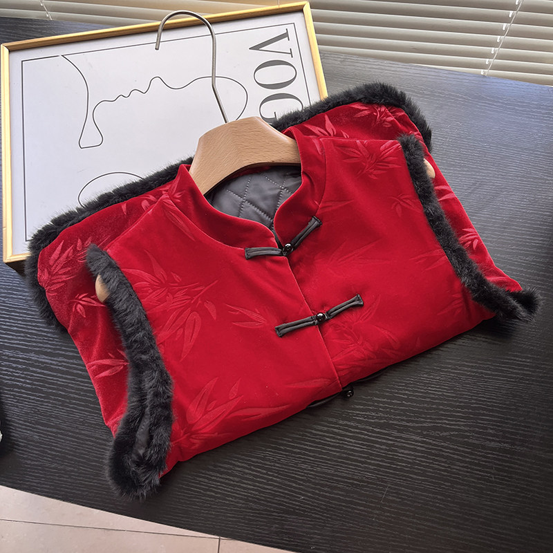 复古新中式国风高级感2026春季新款无袖百搭夹棉加厚款高贵马夹,女装/女士精品,马夹,淘宝优惠券,粉丝福利购,淘宝优惠卷