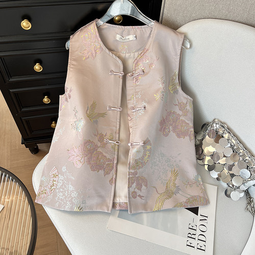 新中式轻国风马甲外套女短款上衣