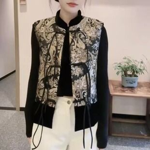 重工提花流苏盘扣宽松显瘦百搭马 新款 新中式 国风马甲女2026春季