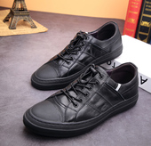 平底小黑鞋 中国真皮2019年春季 子 潮流日常休闲鞋 板鞋 新款 男鞋