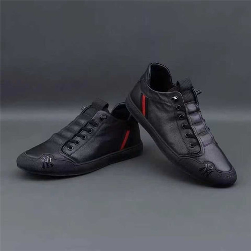 时尚欧洲站男鞋冬季新款真皮时尚