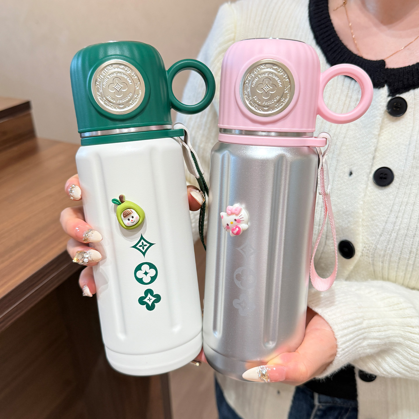 大容量保温杯男女生高颜值泡茶杯