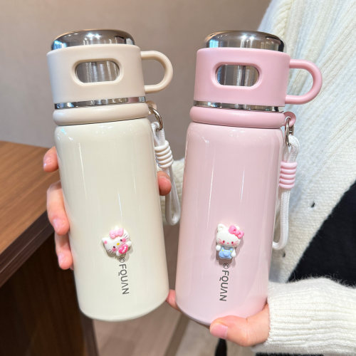 保温杯女生新款2025高颜值泡茶杯
