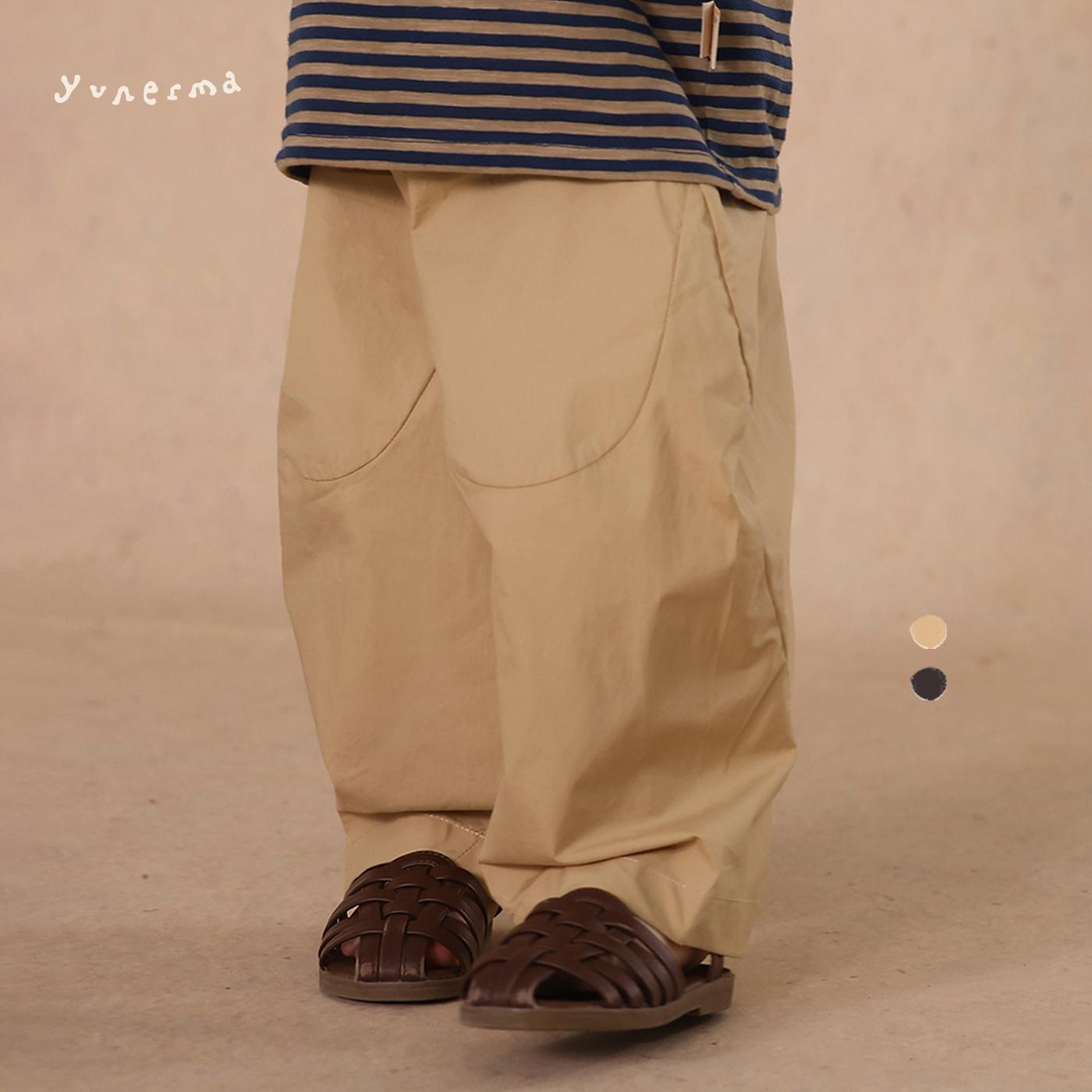 允儿妈男童薄款防蚊萝卜休闲裤