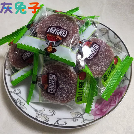 灰兔子雪山楂片500g山楂饼山楂鲜果加工非无添加独立包装酸甜包邮